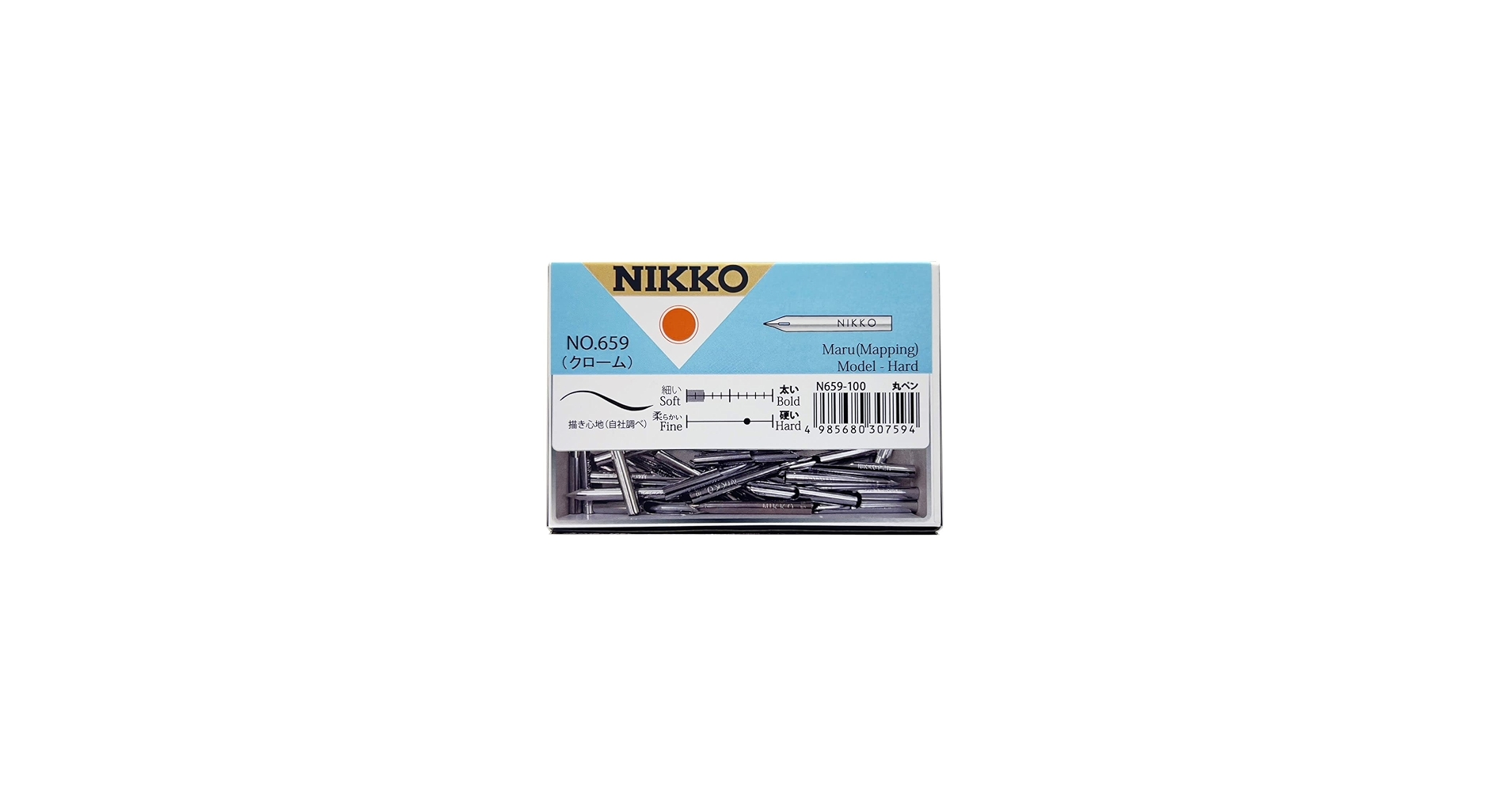 【新品未開封】日光 NIKKO NO.659 丸ペン 替えペン先 110本入 新品未開封】日光 NIKKO NO.659 丸ペン 替えペン先 110本入
